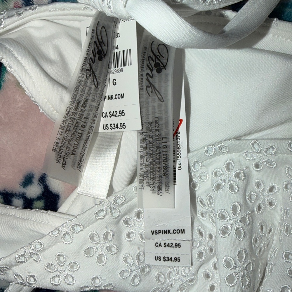 PINK by Frankies Cape May Eyelet Bikini Top & Moon Bay Eyelet Bikini Bottom - Picture 6 of 8